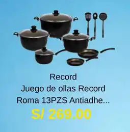 La Curacao Record Juego de ollas Record Roma Antiadhe... oferta