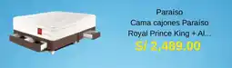 La Curacao Cama cajones Paraíso Royal Prince King + Al... oferta