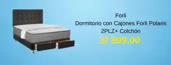 La Curacao Dormitorio con Cajones Forli Polaris Colchón oferta
