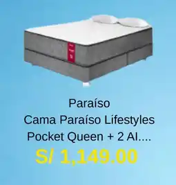 La Curacao Cama Paraíso Lifestyles Pocket Queen + 2 Al.... oferta