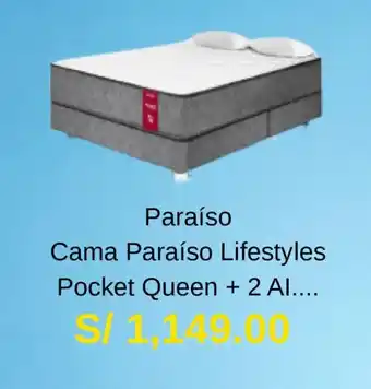 La Curacao Cama Paraíso Lifestyles Pocket Queen + 2 Al.... oferta