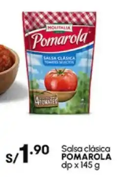 Plaza Vea Salsa clásica POMAROLA dp oferta