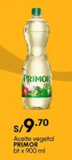 Plaza Vea Aceite vegetal PRIMOR bt oferta