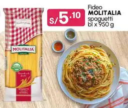 Plaza Vea Fideo MOLITALIA spaguetti bl oferta