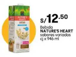 Plaza Vea Bebida NATURE'S HEART sabores variados cj oferta