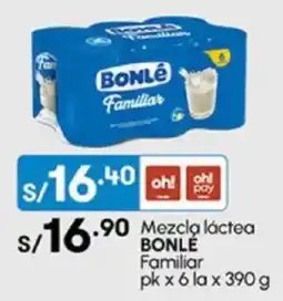 Plaza Vea Mezcla láctea BONLE Familiar pk oferta