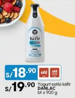 Plaza Vea Yogurt estilo kefir DANLAC bt oferta