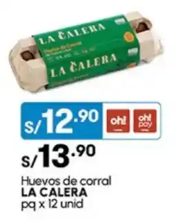 Plaza Vea Huevos de corral LA CALERA pq oferta