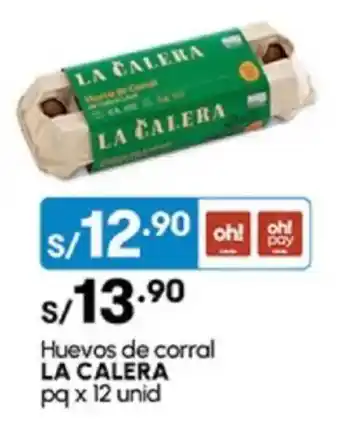 Plaza Vea Huevos de corral LA CALERA pq oferta