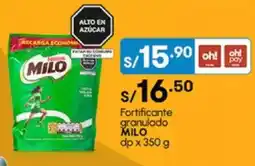 Plaza Vea Fortificante granulado MILO dp oferta
