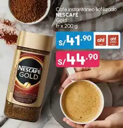 Plaza Vea Café instantáneo liofilizado NESCAFÉ Gold fr oferta