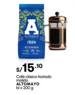 Plaza Vea Café clásico tostado molido ALTOMAYO bl oferta