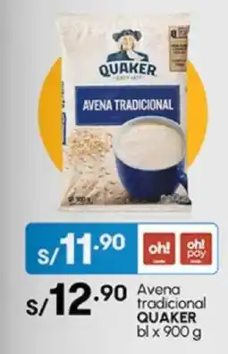 Plaza Vea Avena tradicional QUAKER b oferta