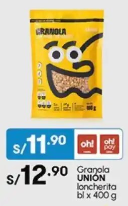 Plaza Vea Granola UNIÓN loncherita bl oferta