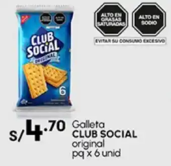 Plaza Vea Galleta CLUB SOCIAL original pq oferta