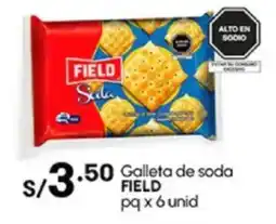 Plaza Vea Galleta de soda FIELD pq oferta