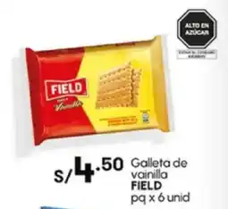Plaza Vea Galleta de vainilla FIELD pq oferta