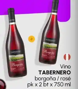 Plaza Vea Vino TABERNERO borgoña / rosé pk oferta
