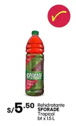 Plaza Vea Rehidratante SPORADE Tropical bt oferta