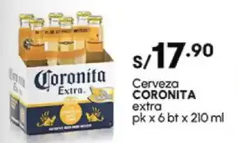 Plaza Vea Cerveza CORONITA extra pk oferta
