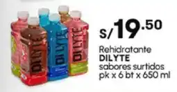 Plaza Vea Rehidratante DILYTE sabores surtidos pk oferta