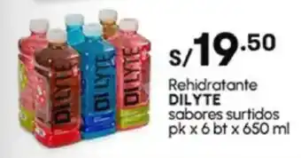 Plaza Vea Rehidratante DILYTE sabores surtidos pk oferta