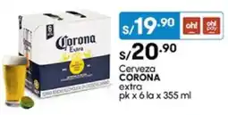 Plaza Vea Cerveza CORONA extra pk oferta