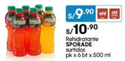 Plaza Vea Rehidratante SPORADE surtidos pk oferta