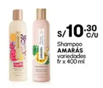 Plaza Vea Shampoo AMARÁS variedades fr oferta