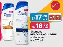 Plaza Vea Shampoo HEAD & SHOULDERS variedades fr oferta