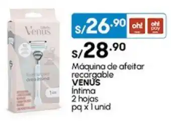 Plaza Vea Máquina de afeitar recargable VENUS İntima oferta