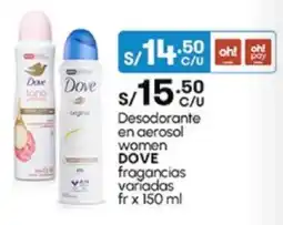 Plaza Vea Desodorante en aerosol women DOVE fragancias variadas fr oferta