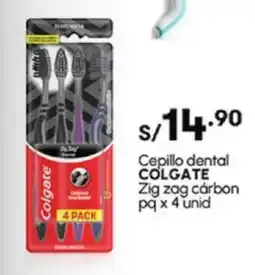 Plaza Vea Cepillo dental COLGATE Zig zag carbon pq oferta