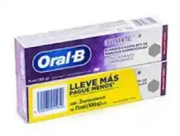 Plaza Vea Crema dental ORAL-B 3DW brilliant pq oferta
