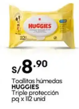 Plaza Vea Toallitas húmedas HUGGIES Triple protección pq oferta