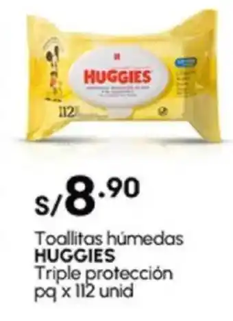 Plaza Vea Toallitas húmedas HUGGIES Triple protección pq oferta