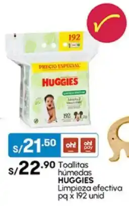 Plaza Vea Toallitas húmedas HUGGIES Limpieza efectiva pq oferta