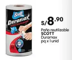 Plaza Vea Paño reutilizable SCOTT Duramax pq oferta
