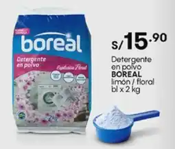 Plaza Vea Detergente en polvo BOREAL limón / floral bl oferta