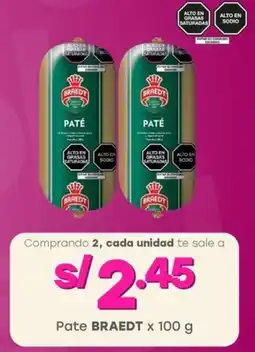 Tottus Pate BRAEDT oferta