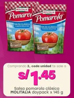 Tottus Salsa pomarola clásica MOLITALIA doypack oferta