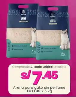 Tottus Arena para gato sin perfume TOTTUS oferta