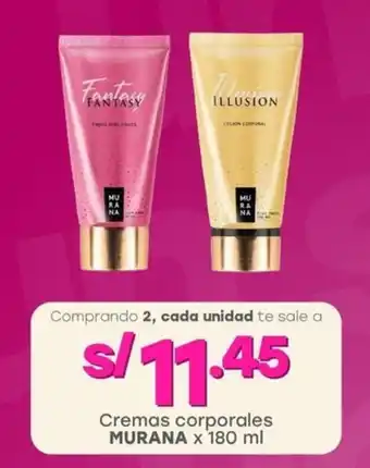 Tottus Cremas corporales MURANA oferta