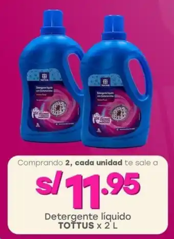 Tottus Detergente líquido TOTTUS oferta