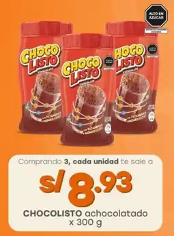 Tottus CHOCOLISTO achocolatado oferta