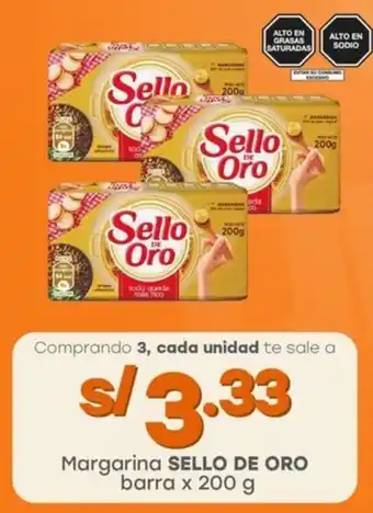 Tottus Margarina SELLO DE ORO barra oferta