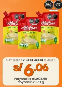 Tottus Mayonesa ALACENA doypack oferta