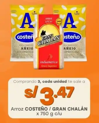 Tottus Arroz COSTEÑO / GRAN CHALÁN oferta