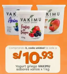 Tottus Yogurt griego VAKIMU sabores varios oferta