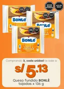 Tottus Queso fundido BONLÉ tajadas oferta
